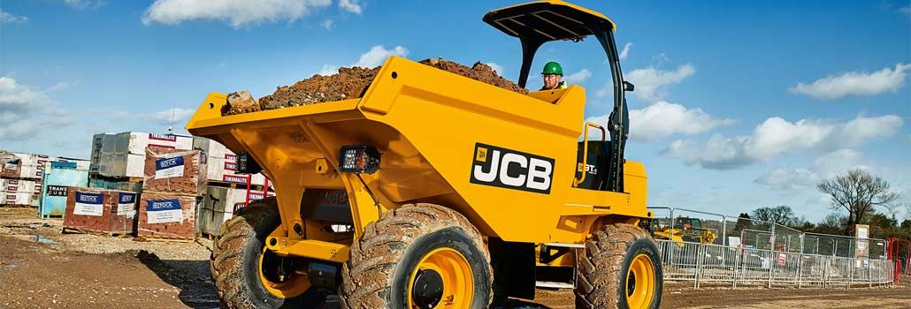 JCB presenta un nuevo modelo de dúmper de 3 toneladas con vuelco delantero y giratorio