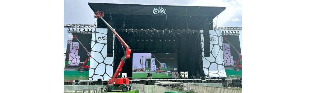 LoxamHune suministra equipos para un centenar de conciertos  en el Mad Cool Festival 2023