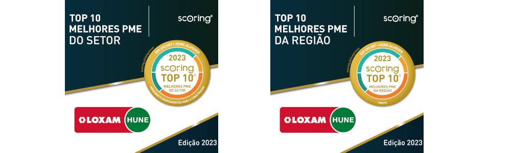 LoxamHune se posiciona dentro del TOP 10 entre  las mejores PYMES en Portugal