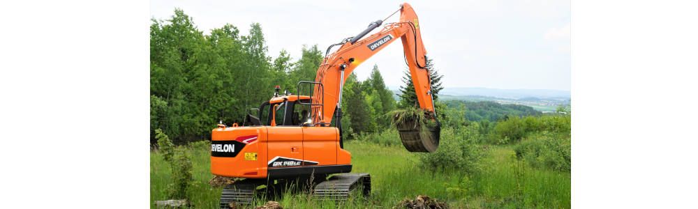 Excavadora de orugas DX140LC-7K 14 t de DEVELON