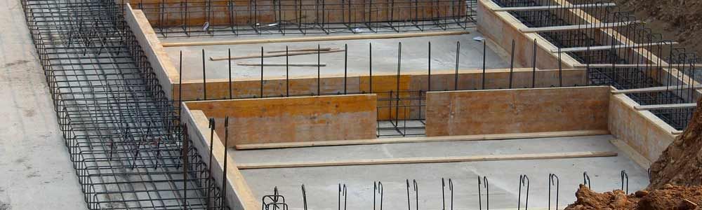 Trabajos de construcción con hormigón