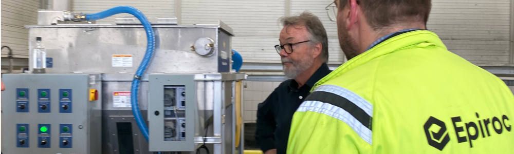 Epiroc y VG Drill unen fuerzas en la exitosa demostración del sistema EDDY de Fordia para el tratamiento de aguas