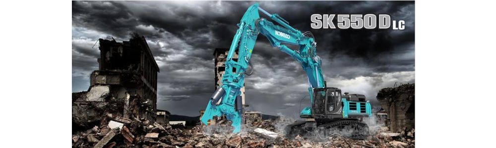 Kobelco lanza la próxima generación de máquinas de demolición SK550DLC-11 en Europa