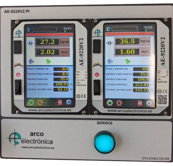 Equipo AE-9220V2.PI para control y visualización de la producción