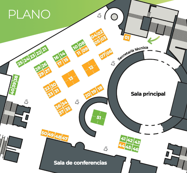 Plano Stands II Congreso del Hormigón Plano Stands II Congreso del Hormigón