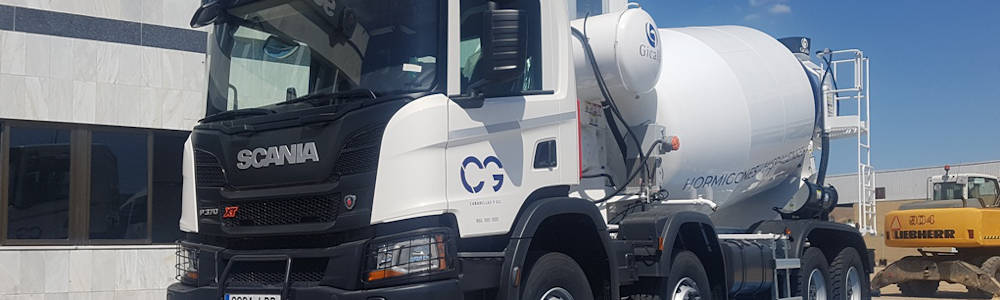 Camión hormigonera Scania para Áridos y Hormigones Hispalenses
