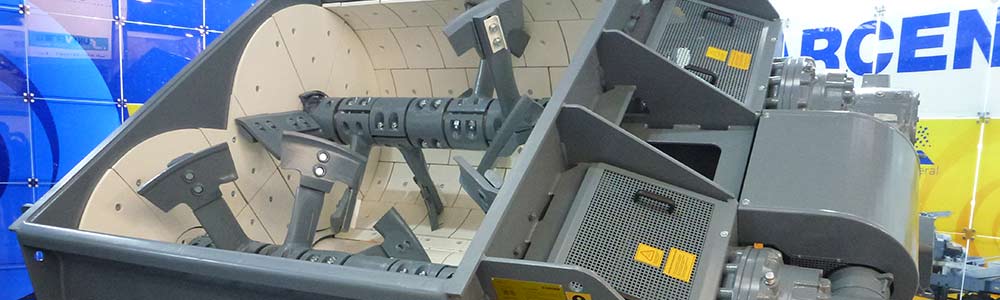 Mezcladora Arcen de doble eje MDE de gran capacidad mostrada en Bauma 2019