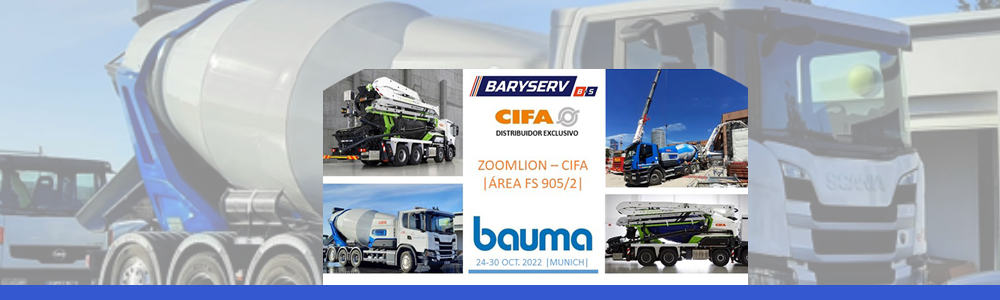 BARYSERV B+S en Bauma 2022 como distribuidor de CIFA España