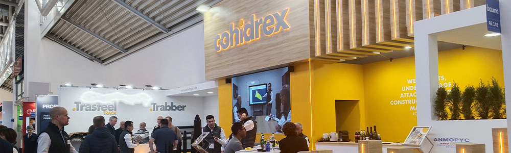 Stand Cohidrex y su marca Trasteel en Bauma 2025