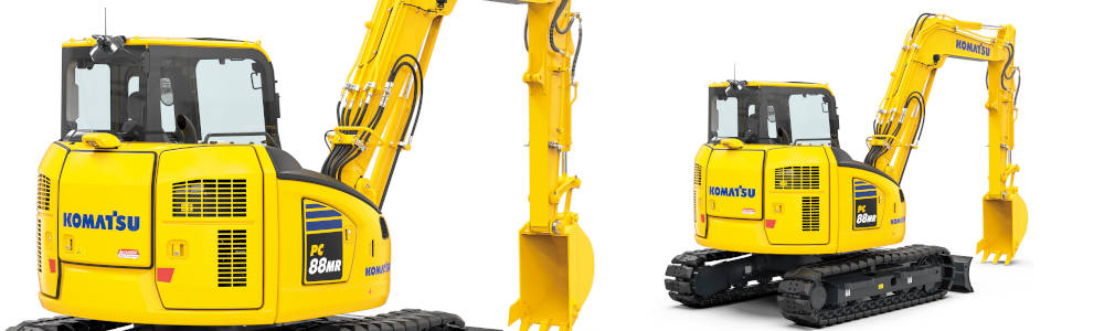 Midiexcavadora de Cadenas PC88MR-11 de Komatsu España