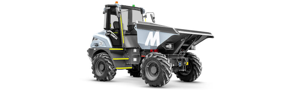 Mecalac: eMDX, el primer dúmper de 6 toneladas 100% eléctrico