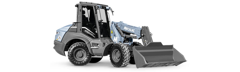 Cargadora telescópica giratoria 100% eléctrica eS900tele de Mecalac