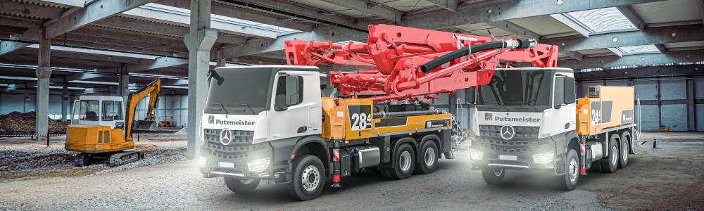 Autobombas de hormigón Putzmeister M24 y M28