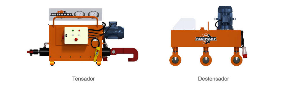 Sistemas para el tensado y destensado de Resimart