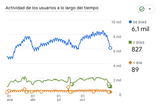 Actividad de los Usuarios en 2024