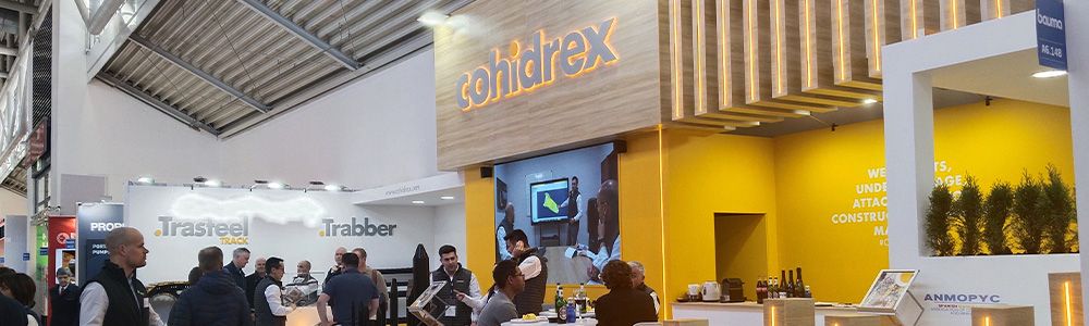 Stand Cohidrex y su marca Trasteel en Bauma 2025