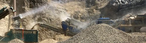 Cañón nebulizador Spraystream en una planta.