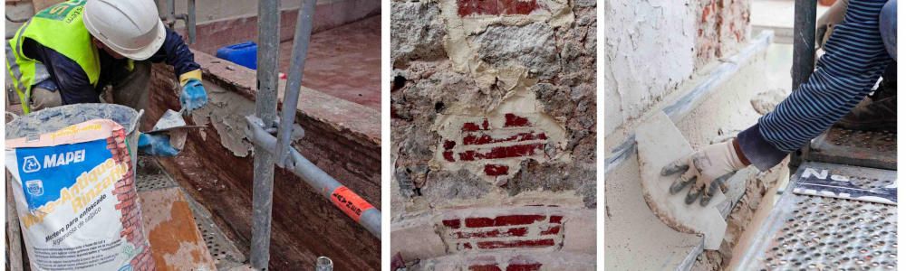 Obras de consolidación estructural de la  Iglesia de Sant Rafael - Mapei