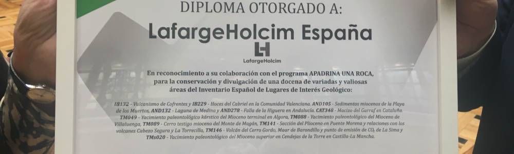 LafargeHolcim apadrina 12 Lugares de Interés Geológico
