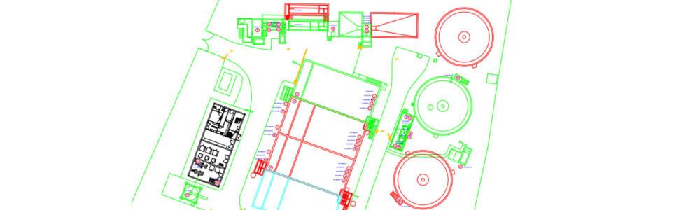 Plano de ampliación de la depuradora de Palazuelos de Eresma