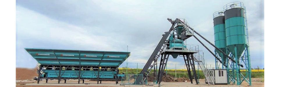 La planta mezcladora de hormigón CONSTMACH COMPACT 100 - Caes