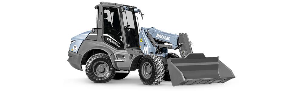 Cargadora telescópica giratoria 100% eléctrica eS900tele de Mecalac