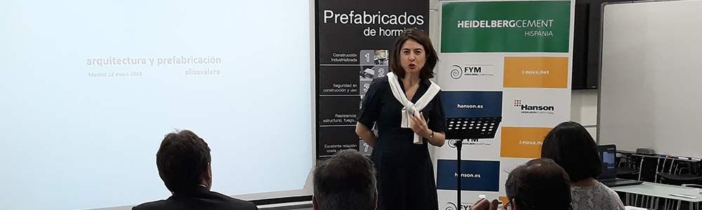 Dra. Arquitecta Elisa Valero en la “I Jornada de Innovación” de ANDECE y HeidelbergCement
