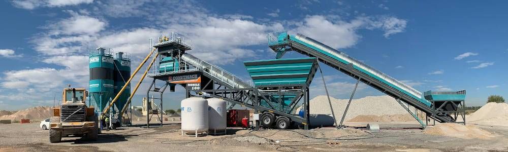 Planta Móvil Hormigón Caes-Constmach en Aeropuerto Madrid