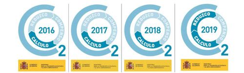 Sello Cálculo y Reduzco del Miteco