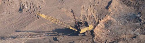 Dragalina en explotación minera