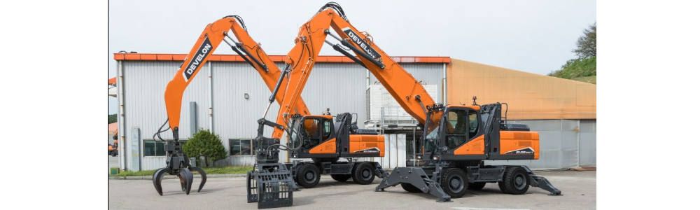 Manipuladora de materiales DX270WMH-7 de DEVELON