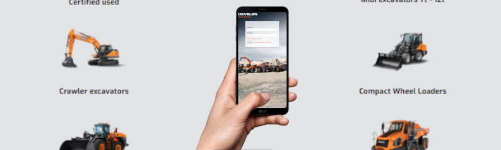 Plataforma de equipos usados de Develon Europa