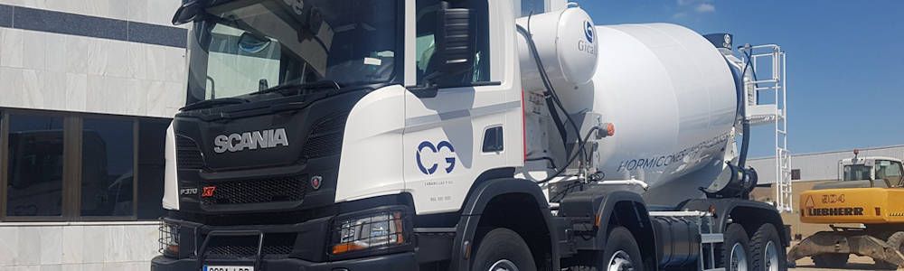Camión hormigonera Scania para Áridos y Hormigones Hispalenses