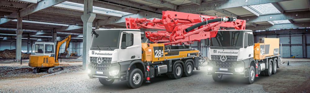 Autobombas de hormigón Putzmeister M24 y M28