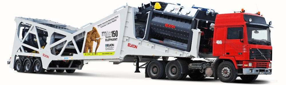 Elkon Mobile Master-150 ELEPHANT, la planta de hormigón móvil más grande del mundo