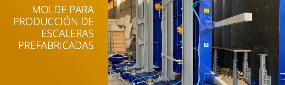 Molde especial para la producción de escaleras prefabricadas de hormigón de Moldtech
