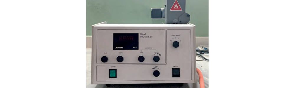 Fotómetro de llama marca Jenway modelo PFP7 perteneciente a las instalaciones de EQA Laboratorio, S.L.